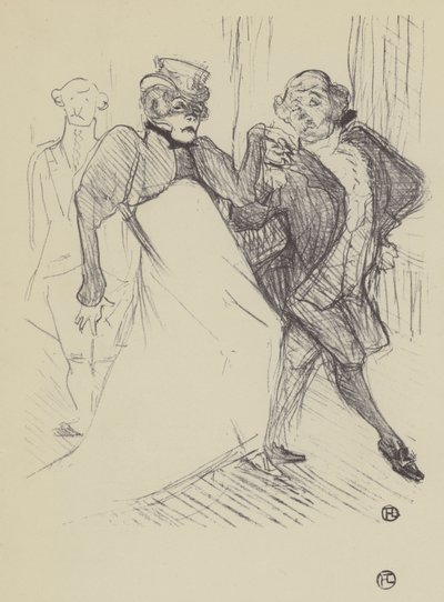 Rejane ja Galipaux, Madame Sans-Genessä tekijältä Henri de Toulouse Lautrec